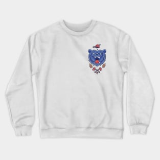 Hipster Bear Crewneck Sweatshirt